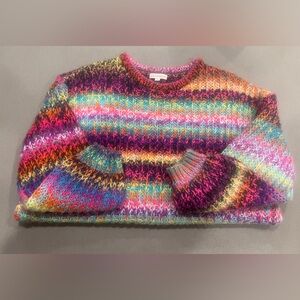 Coco Jaimeson-Multicolor Striped Women's Sweater